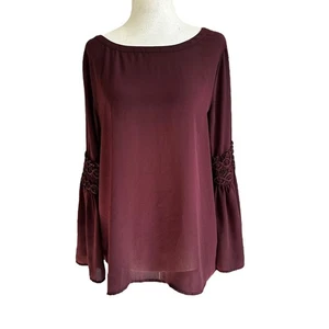 Loft weinrotes Top Damen Bluse Petite Größe M | 73-41 - Bild 1 von 6