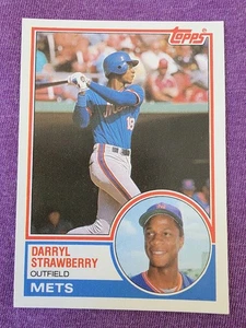 Darryl Strawberry 1983 Topps Traded #108T Rookie RC New York Mets * Back - Bild 1 von 2