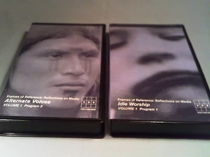 [i37] 2 VHS tapes FRAMES OF REFERENCE Reflections on Media Vol 1 IDLE WORSHIP - Picture 1 of 4