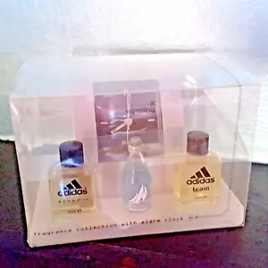 Men`s Fragrance Selection & alarm clock - Old Spice x 1, Adidas x 2-   boxed - Picture 1 of 11