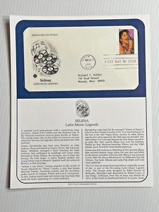 Selena Latin Music Legend - First Day Cover Postal Commemorative Society 2011 - Picture 1 of 3