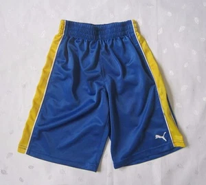 PUMA BOYS SPORTSWEAR ACTIVE SHORTS - SIZE 6 - BLUE & YELLOW - Picture 1 of 4