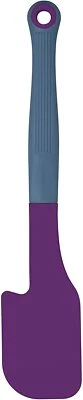 KitchenCraft Colourworks Multi Silicone Spatula with Built In Bowl Rest, Purple, - Image 1 of 4