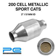 2 inch 51mm METALLIC Sports Cats Euro 4 Exhaust Catalytic Converter 200 Cell