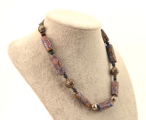 Vintage millefiori trade bead necklace. c1910 - Picture 1 of 12