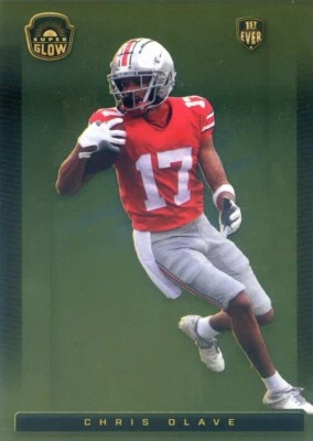 2021 Super Glow Sports Inaugural CHRIS OLAVE #29 1st Ever GOLD FOIL PARALLEL - Image 1 of 2
