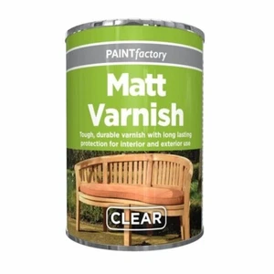 Clear Matt Varnish Tin Paint Interior Exterior For Surface Like Wood Metal 300ml - Picture 1 of 2