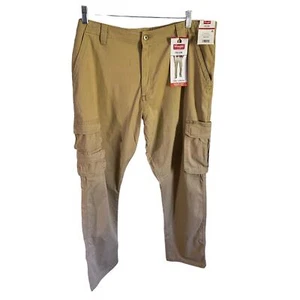 Nuevo pantalón cargo Wranger Kaki elástico 6 bolsillos 38 X 30 para hombre nuevo con etiquetas - Imagen 1 de 8