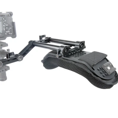 NICEYRIG US Shoulder Pad with Rod Rail Raiser /15mm Rods for Shoulder Rig System