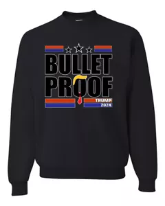 Sudadera a prueba de balas Donald Trump 2024 campaña electoral unisex cuello redondo - Imagen 1 de 12