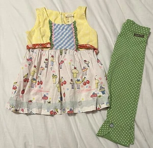 Matilda Jane Set Take The Cake Top & Scrappys Hello Lovely Size 6 - Picture 1 of 6