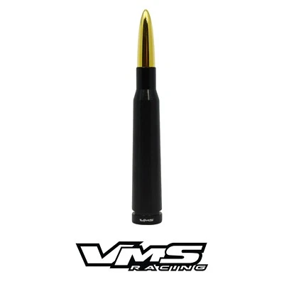 ANTENA BALA VMS RACING 5" CALIBRE 50 PARA FORD MUSTANG 94-04 NEGRO ORO 24K Foto 1 de 4