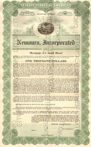 Certificado de fianza Nemours 1931 Jacksonville Florida Alfred duPont Edward Ball - Imagen 1 de 2