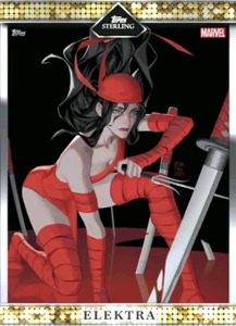 Topps Marvel Collect Sterling Series 2 Tapestry Gold - Elektra - Picture 1 of 1