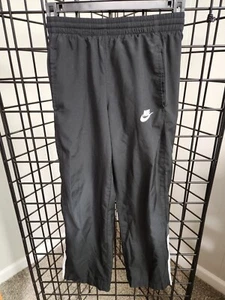 Nike Boys Youth Dri Fit Athletic Jog Pants Black Drawstring Boys Size S pockets - Picture 1 of 7