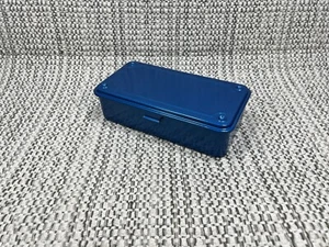TOYO STEEL, T-190, Trunk TOOL BOX, Metallic Blue, Pressed Steel, Made in Japan - Picture 1 of 5