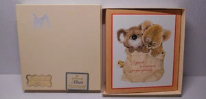 Vintage Hallmark FRIEND Koala Bear & Lion Cub 6-Ring Address Book Unused w/Box - Imagen 1 de 7