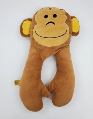 Go Kids Travel Snug & Hug Brown Monkey 14” Child’s Neck Plush Pillow Toy B308 - Image 1 of 4
