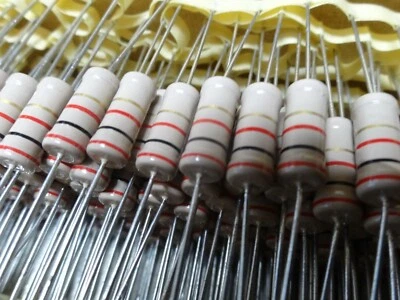 30 x 2K0 ohm 2W vintage carbon film resistor Philips  2K 202 CR68  - Image 1 of 2