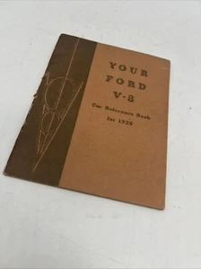 1936 Ford V-8 V8 Owners Manual User Guide Reference Instruction Operator Book - Foto 1 di 7