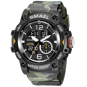 SMAEL Reloj Hombre Exterior Relojes Militares Moda Digital LED Reloj Pulsera Deportivo - Imagen 1 de 19