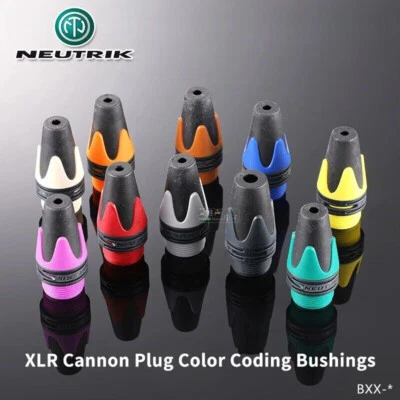 1pcs Neutrik XLR Cable Connectors Color Bushings BXX DIY Audio Plug Tail Cover - Image 1 of 4