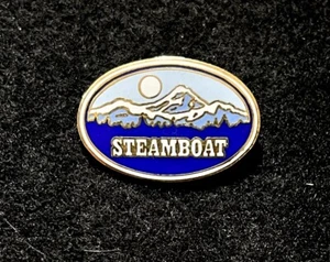 STEAMBOAT Muelles Esquí Esquí Pin Insignia COLORADO Resort Viaje Solapa de Recuerdo - Imagen 1 de 3