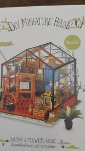 Rolife LED Cathy’s Flower House DIY Miniature Dollhouse Teens/ Best Gifts - Picture 1 of 5