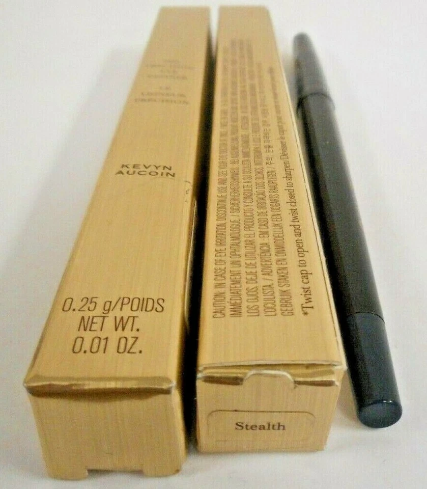 LOTE DE 2 KEVYN AUCOIN THE PRECISION EYE DEFINER STEALTH 0,01 oz CADA UNO NUEVO EN CAJA Foto 1 de 1