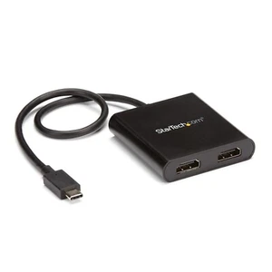 Nouveau StarTech.com MST Hub 1ft USB-C vers 2 x 4K HDMI sans pilote MSTCDP122HD (BR) - Photo 1/3