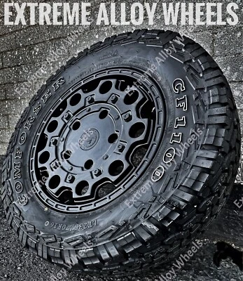 16 Zoll Black Draven Alufelgen passend für Ram Promaster 5x130 + All Terrain Reifen - Bild 1 von 3