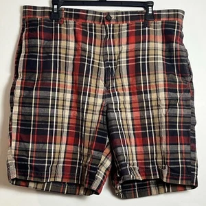 CHAPS pantaloncino a quadri uomo 38 (effettivo 37) piatto davanti 13" rialzo 8" cuciture interne 100% cotone - Foto 1 di 5