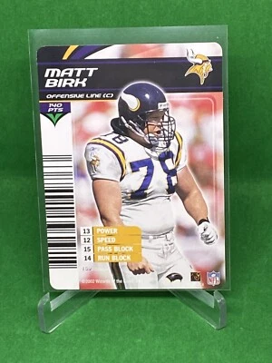 Matt Birk 2002 NFL Showdown #169 Minnesota Vikings Harvard Crimson - Image 1 of 2