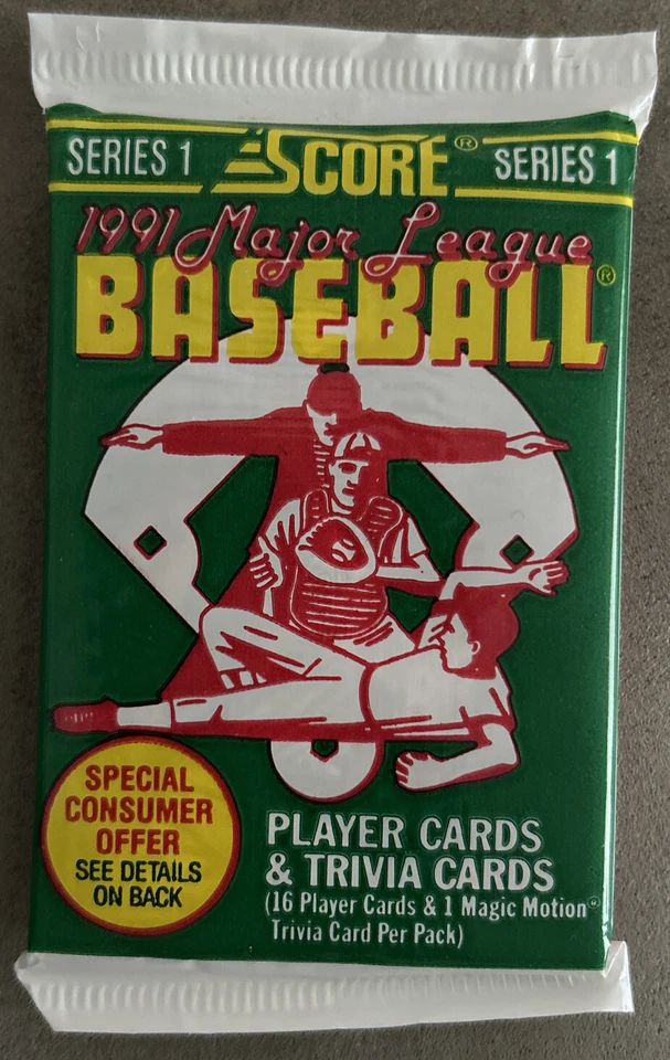 Paquete de béisbol 1991 Score Dave Stieb Blue Jays (top) Garry Templeton Padres (espalda Foto 1 de 2