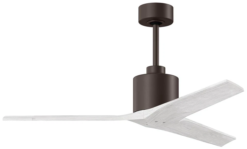 52" Matthews Mollywood Bronze White Outdoor Ceiling Fan with Remote - Image 1 of 1