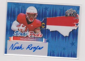 Noah Rogers 2025 Leaf Metal State Pride Blue Pulsar Rookie Auto #3/4 NC State RC - Imagen 1 de 2