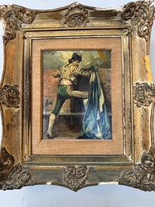 Spanish School Bullfighter Oil Painting – Original Vintage Matador Art – 20th C. - Picture 1 of 4