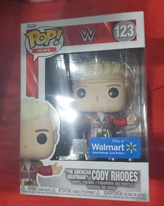 Funko Pop WWE "The Nightmare" Cody Rhodes Walmart Ex #123 mit Protector beschädigt! - Bild 1 von 9