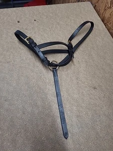 Hy Equestrian Foal Slip, Headcollar, Large Foal Size, Black Leather.(Ref:130Y) - Picture 1 of 3