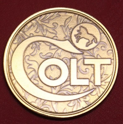 Colt Firearms Display Case Bronze Medallion - Image 1 of 2