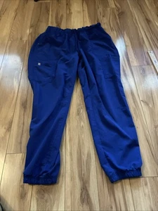 Scrubstar Scrub Hose Damen L Large blau Taschen Kordelzug Gummibund - Bild 1 von 6