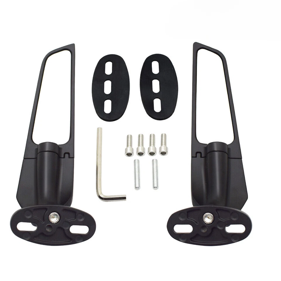 Espejo retrovisor ampliado viento para motocicleta KAWASAKI NINJA ZX6R ZX10R Foto 1 de 4