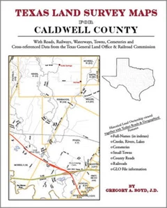 Caldwell County Texas Land Survey Maps Genealogy TX - Bild 1 von 1