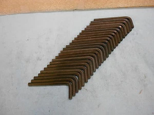 25 NUOVE CHIAVI ESAGONALI A BRUGOLA BRACCIO CORTO 7/32" X 3-1/2" OAL USA AL8 - Foto 1 di 1