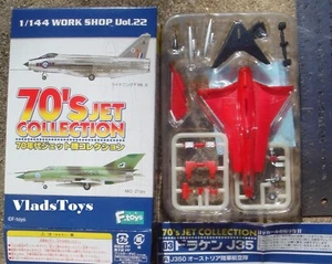 F-Toys 1:144 Colección Jet Años 70 #3S Saab Draken J35F Suecia Rojo -Artículo Raro- - Imagen 1 de 3