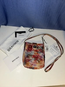 Brahmin Marley Croc Embossed Leather Multi Color Candy Melbourne Crossbody NWT - Picture 1 of 18