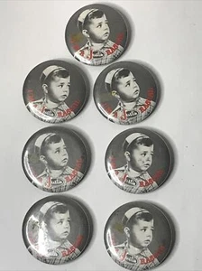 Justin Boots Advertising Vintage Pin Back Buttons lot of 7 -Little Rascals - Picture 1 of 12