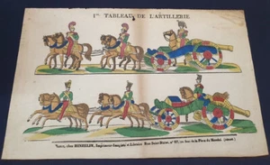 Gravure sur bois - Couleur - Hinzelin Nancy - 1er tableau de l'artillerie - Picture 1 of 3
