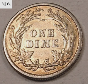 Moneda de diez centavos Barber 1913 - sin circular (Sin circular) - 90% plata #D741 - Imagen 1 de 2