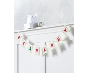 Martha Stewart Farmhouse Holidays Be Merry Garland - Picture 1 of 1